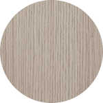 Close-up of Ergo Operative desk material. Light brown, vertically textured surface. Modern office design.
