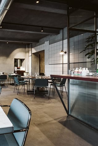 Stylish Restaurants interior featuring modern furniture and decor.