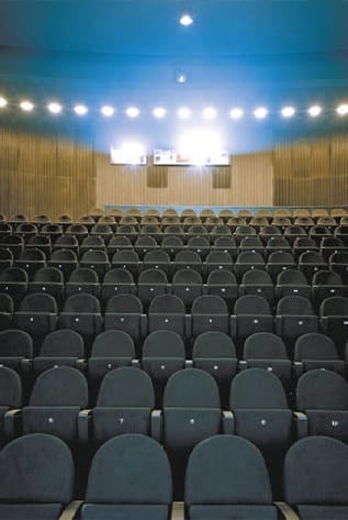 Rows of comfortable, ergonomic Cinema seating in a classic theater setting.