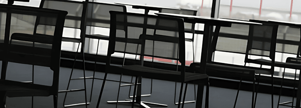 Aline Stool by Wilkhahn, black frame, mesh back, modern design.