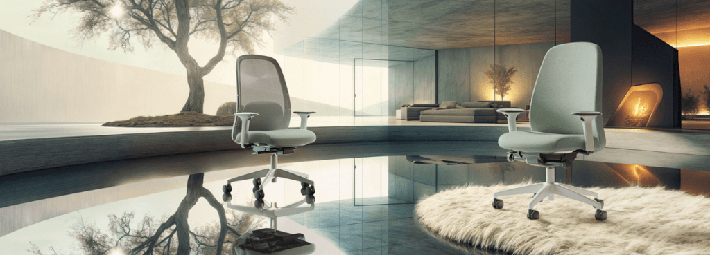 Modern HEJ office chair by Interstuhl in a contemporary workspace. Ergonomic design.