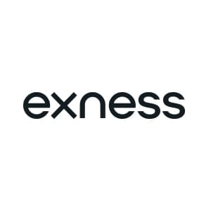Exness logo. Our Clients use Exness for trading.