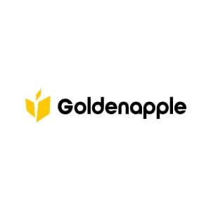 Goldenapple logo. One of Our Clients, featuring a stylized golden apple icon.