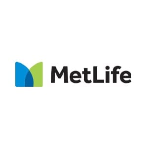 MetLife logo. Our client MetLife's branding with blue and green icon next to the company name.