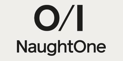 NaughtOne logo. Black text on a light background.