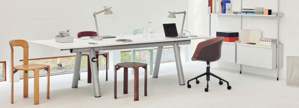 HAY AAC 52 adjustable chair in a modern office setting.
