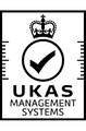UKAS (United Kingdom Accreditation Service) logo. Management Systems accreditation.