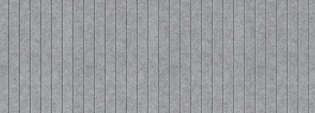 Акустическая панель «Grey Reeded» с текстурированной поверхностью из ПЭТ-фетра и вертикальными гравированными линиями для современного оформления стен.
