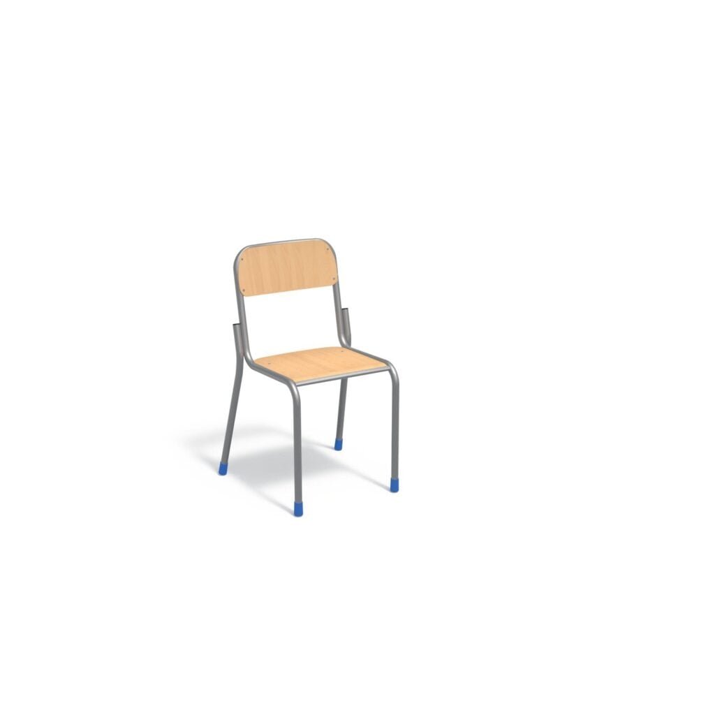 5022 school chair with blue caps