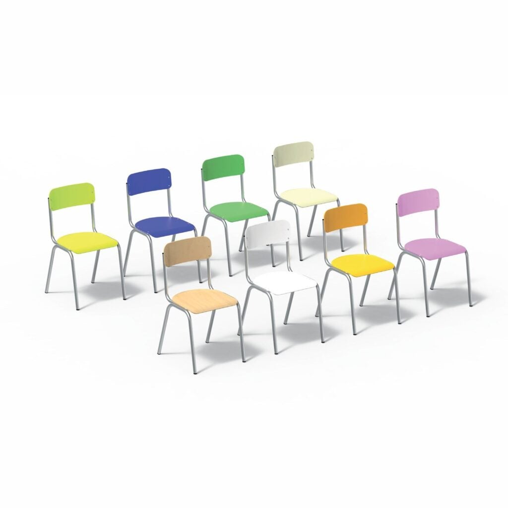 5033 school chairs in laminate colours
