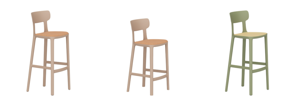 Canova Stool by Infiniti, details.