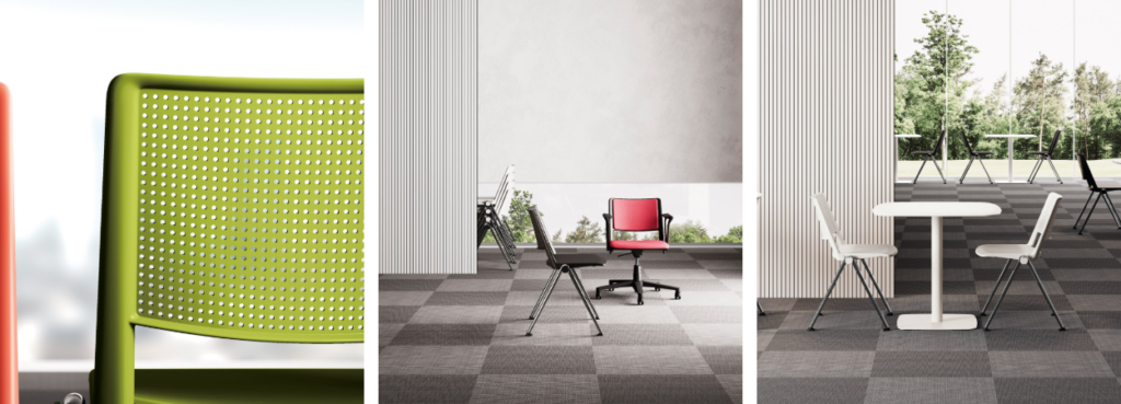F01 Chair by LAS Mobili, details.