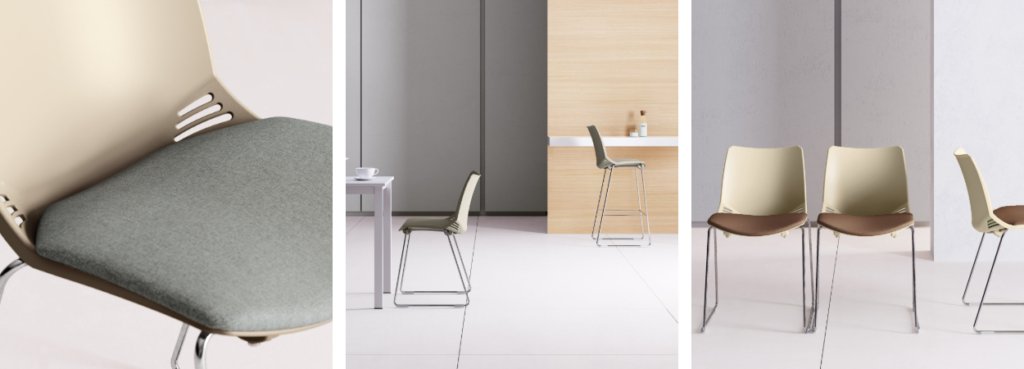F02 Chair by LAS Mobili, details.