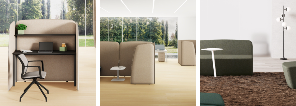 Flags Acoustic Seating by LAS Mobili, details.