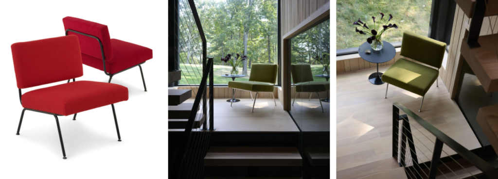 Florence Knoll Model 31 Lounge Chair by Knoll, details.