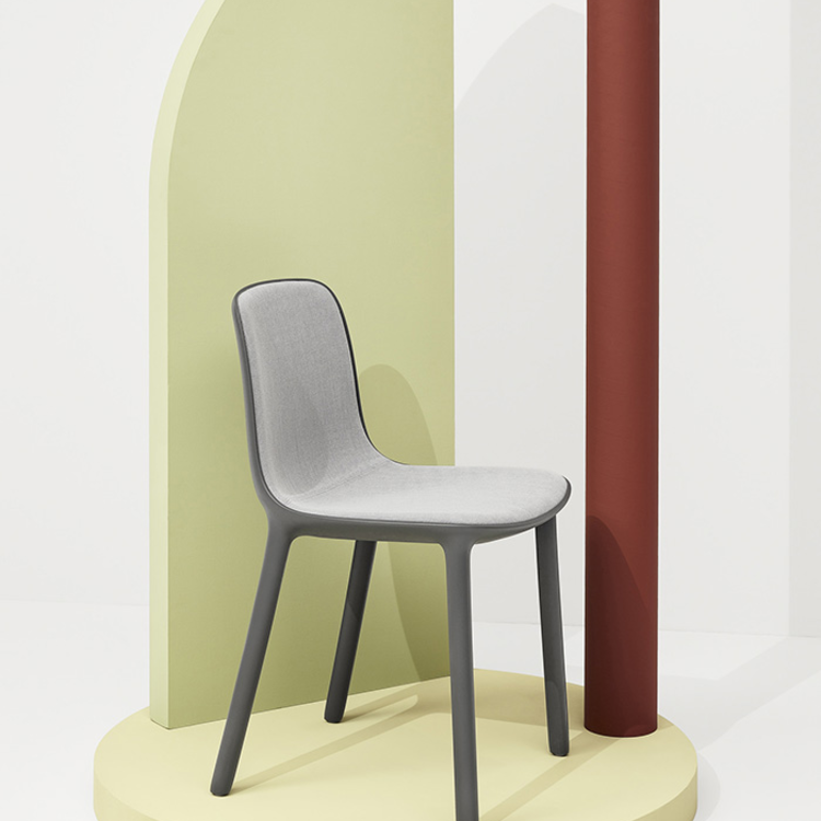 Freya chair by Infiniti in a styled interior with soft colours.
