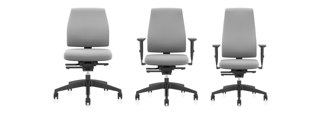 Goal Task Chair by Interstuhl in three backrest heights.