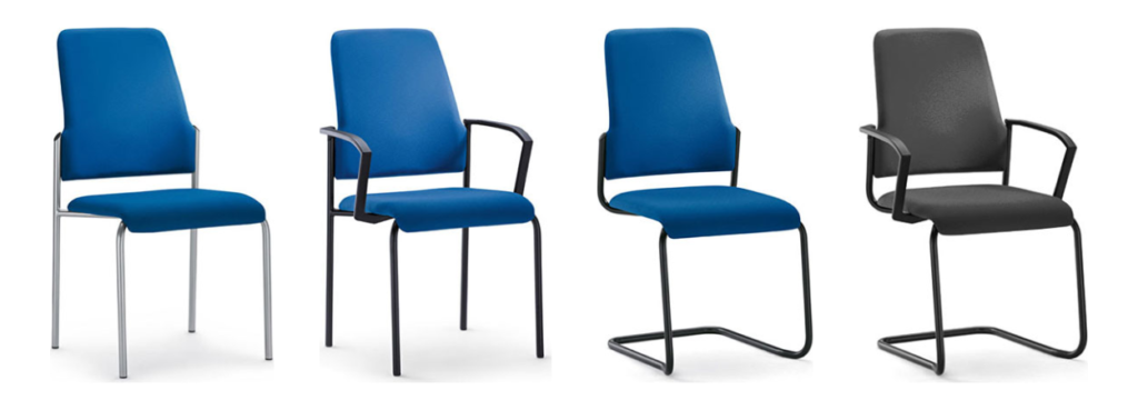 Goal Visitor Chair by Interstuhl in four versions.