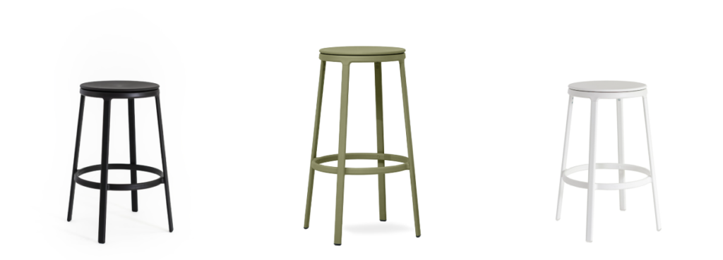 Round&Round Stool by Infiniti, details.