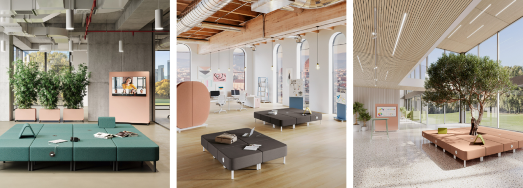 Workland Seating Island by LAS Mobili, details.