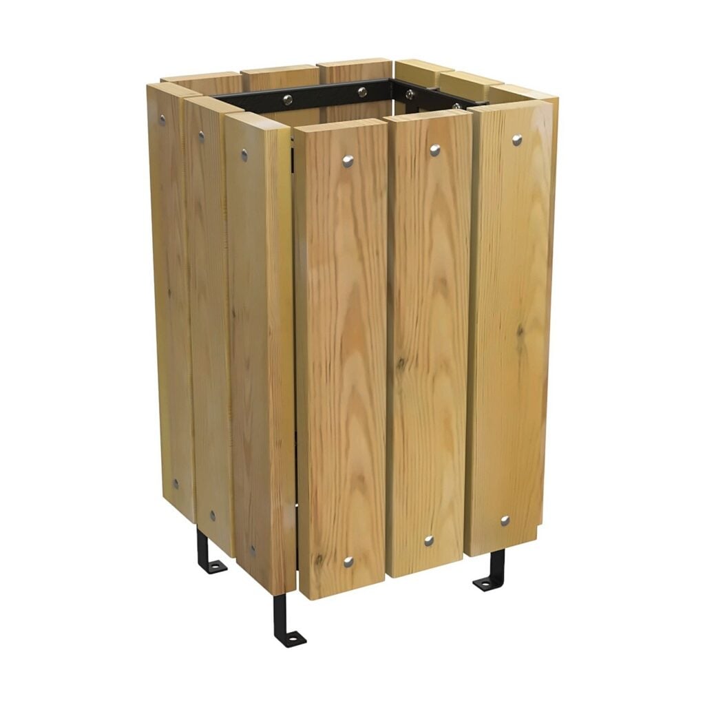 Canada litter bin with FSC pine slats