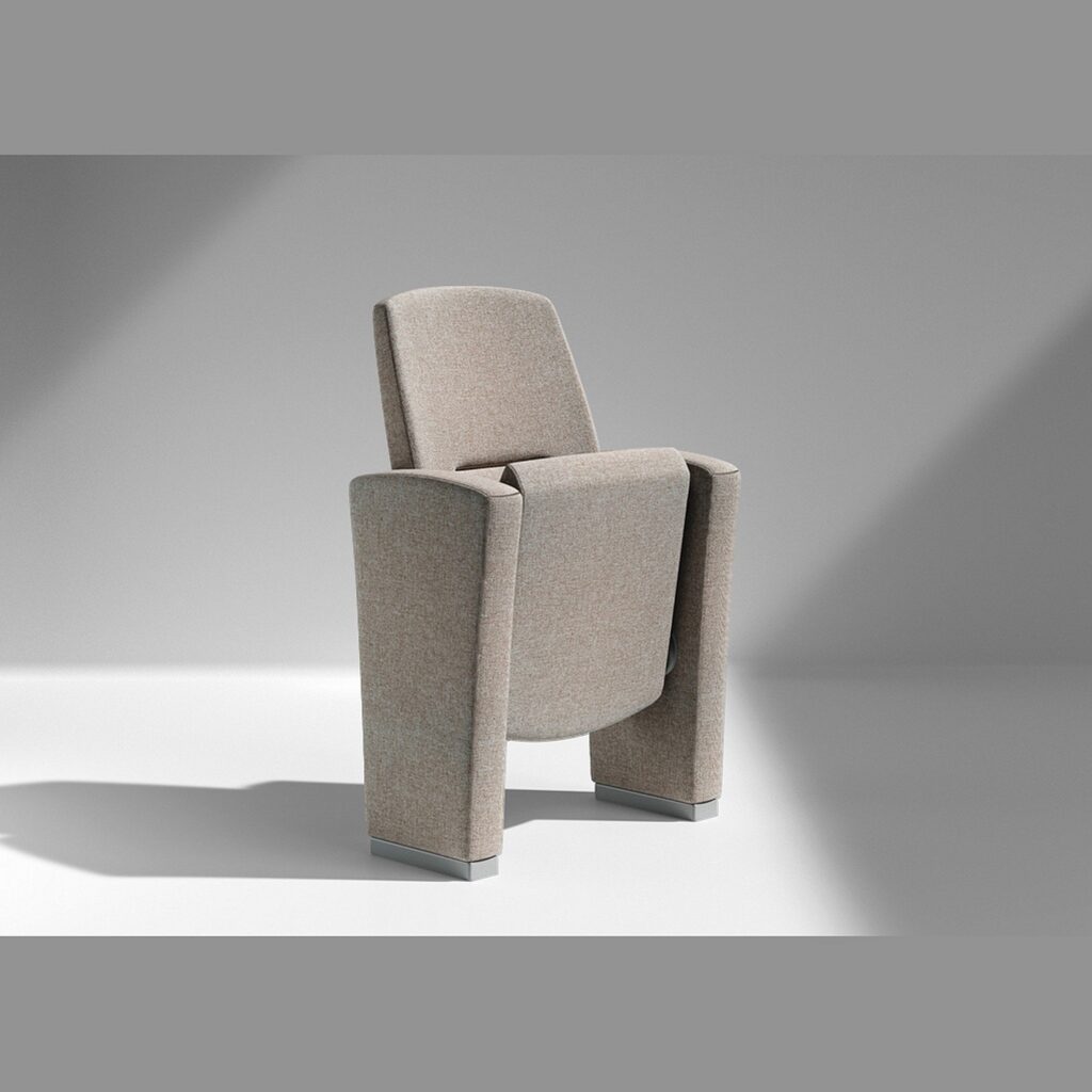 Single Concerto seat with tapered sides