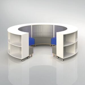 Curved Mobile Bookcases