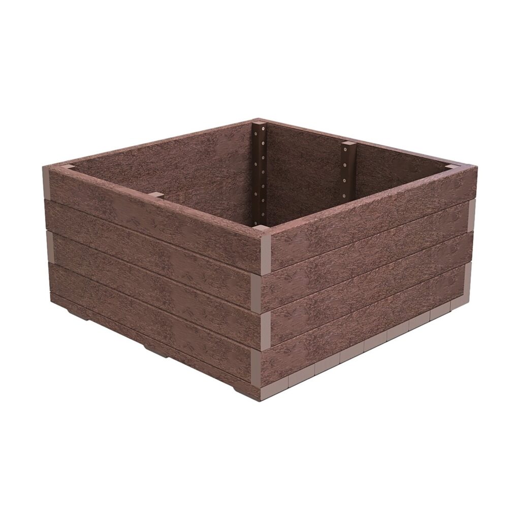 Flora square planter, 1000 x 1000 mm