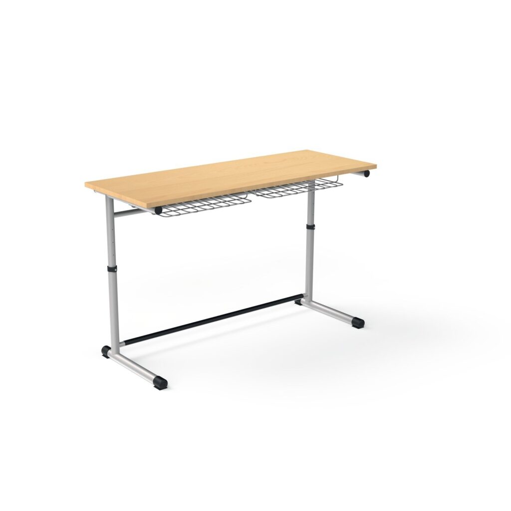 1126 height-adjustable double pupil desk
