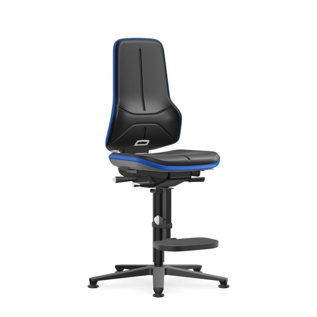 High Laboratory Neon chair with footrest