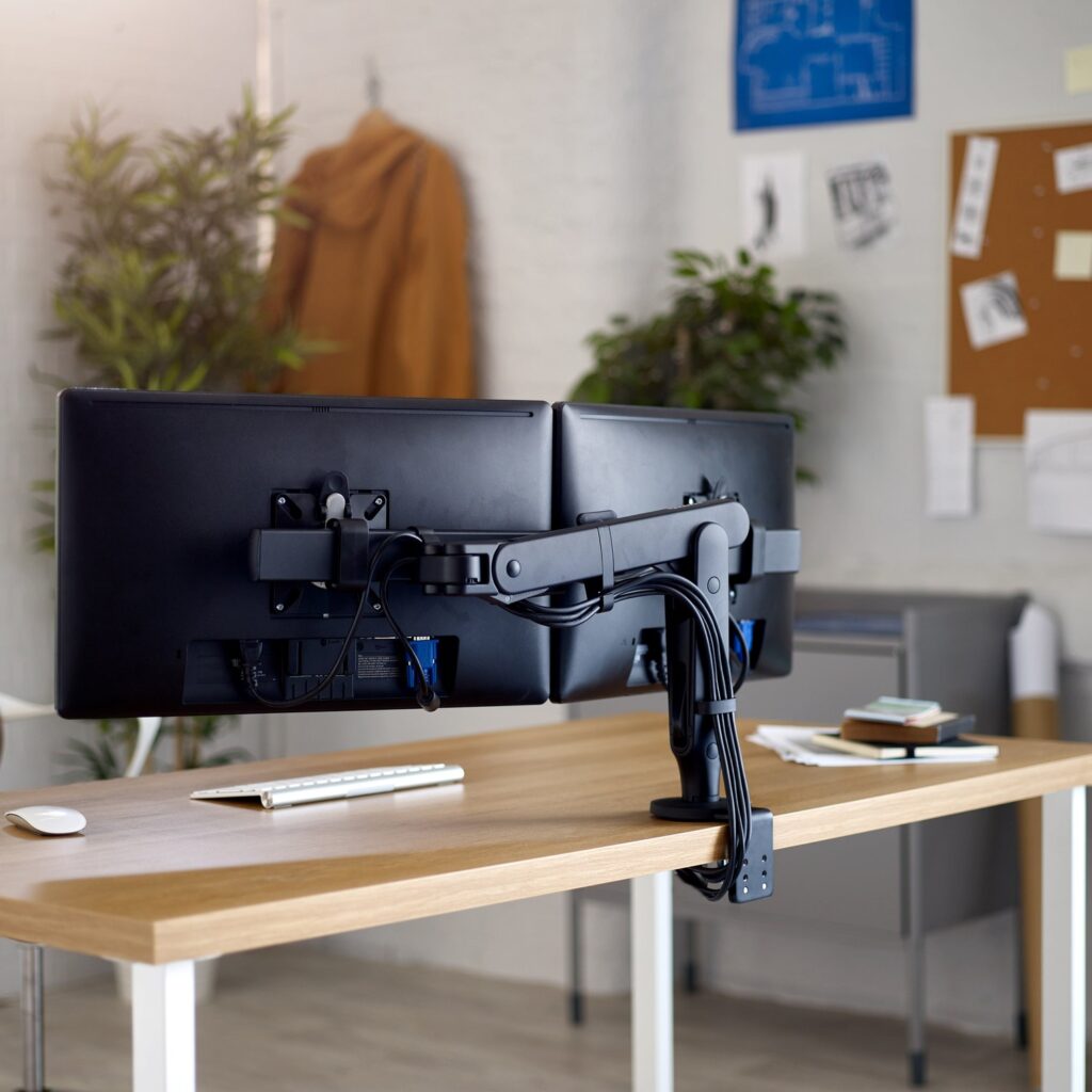 Ollin Dual Monitor Arm by Colebrook Bosson Saunders